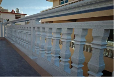 Outdoor Aluminum Alloy Stone-Imitation Garden Fence & Pavilion Handrail